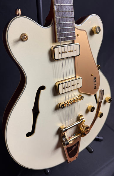 Gretsch Electromatic Pristine LTD Center Block Double-Cut Electric Guitar White Gold w/ Bigsby