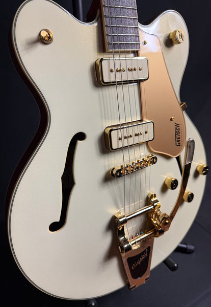 Gretsch Electromatic Pristine LTD Center Block Double-Cut Electric Guitar White Gold w/ Bigsby