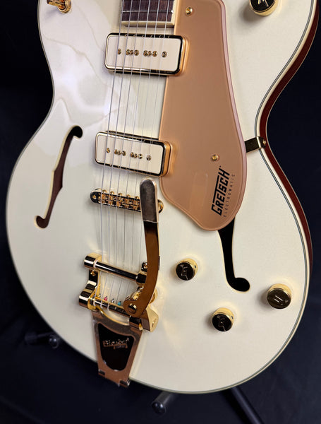 Gretsch Electromatic Pristine LTD Center Block Double-Cut Electric Guitar White Gold w/ Bigsby