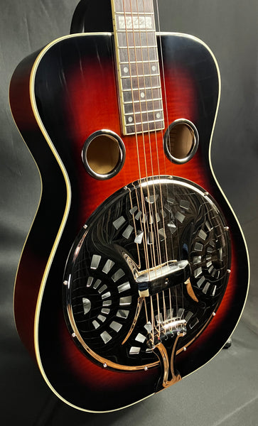 Recording King RR-75PL-SN Phil Leadbetter Signature Square Neck Resonator Guitar Vintage Sunburst