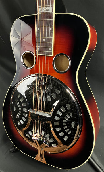 Recording King RR-75PL-SN Phil Leadbetter Signature Square Neck Resonator Guitar Vintage Sunburst