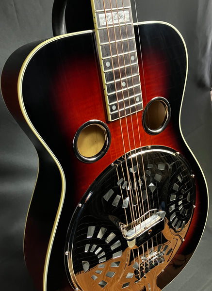 Recording King RR-75PL-SN Phil Leadbetter Signature Square Neck Resonator Guitar Vintage Sunburst