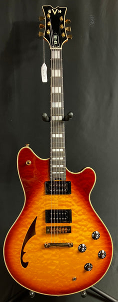 EVH SA-126 Special QM Semi-Hollow Electric Guitar Tobacco Burst Finish w/ OHSC