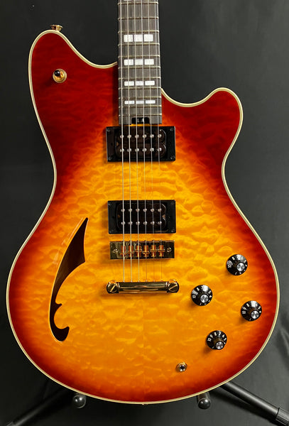 EVH SA-126 Special QM Semi-Hollow Electric Guitar Tobacco Burst Finish w/ OHSC