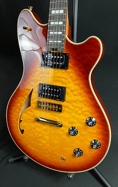 EVH SA-126 Special QM Semi-Hollow Electric Guitar Tobacco Burst Finish w/ OHSC