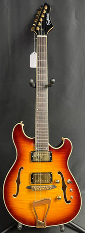 Eastwood Classic 6 TA PH Hollow Body Electric Guitar Tobacco Sunburst w/ OHSC