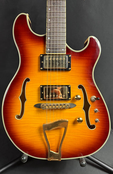 Eastwood Classic 6 TA PH Hollow Body Electric Guitar Tobacco Sunburst w/ OHSC