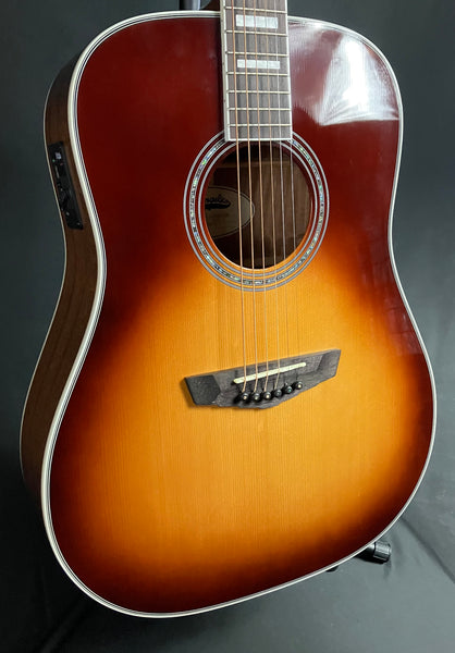 D'Angelico Premier Series Lexington Dreadnought Acoustic-Electric Guitar Iced Tea Burst
