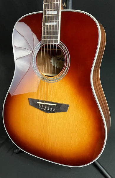 D'Angelico Premier Series Lexington Dreadnought Acoustic-Electric Guitar Iced Tea Burst
