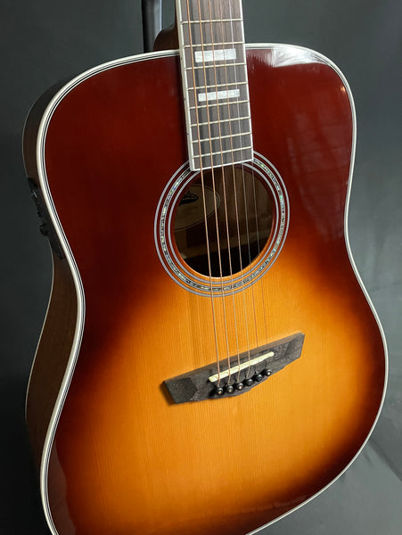 D'Angelico Premier Series Lexington Dreadnought Acoustic-Electric Guitar Iced Tea Burst