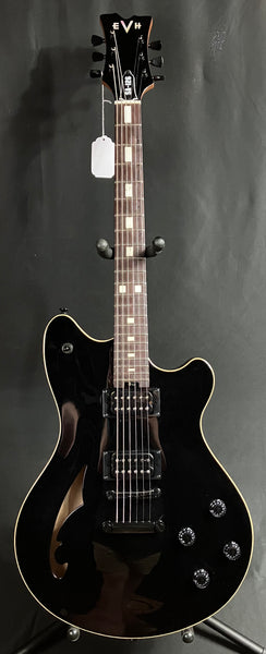 EVH SA-126 Standard Semi-Hollow Body Electric Guitar Piano Black Finish