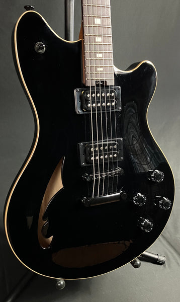 EVH SA-126 Standard Semi-Hollow Body Electric Guitar Piano Black Finish