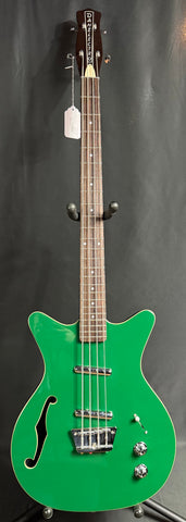 Danelectro Fifty Niner Long Scale 4-String Bass Guitar Jade Green Finish