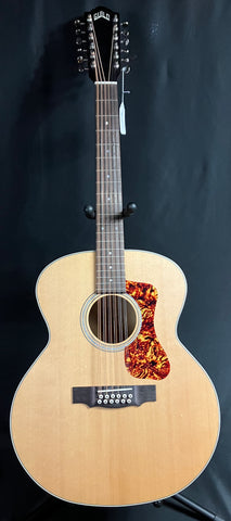 Guild F-2512E Maple 12-String Jumbo Acoustic-Electric Guitar Natural Satin Finish