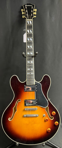 Eastman T486SB Thinline Semi-Hollow Body Electric Guitar Vintage Sunburst w/ OHSC