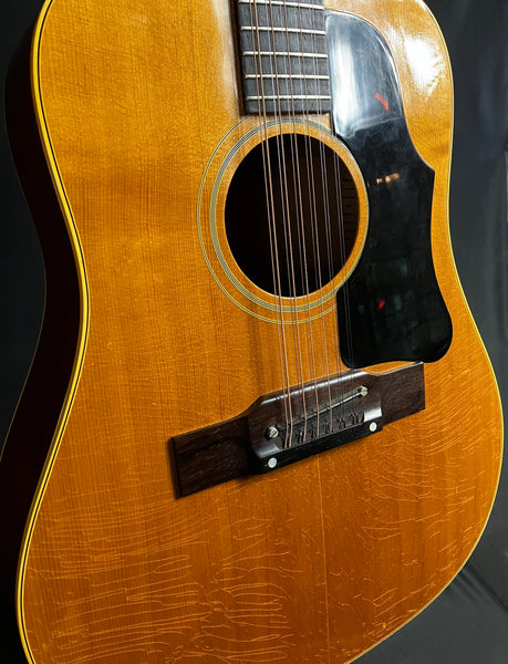 Vintage 1965 Gibson B-45-12 12-String Dreadnought Acoustic Guitar Natural w/ Case