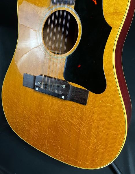 Vintage 1965 Gibson B-45-12 12-String Dreadnought Acoustic Guitar Natural w/ Case