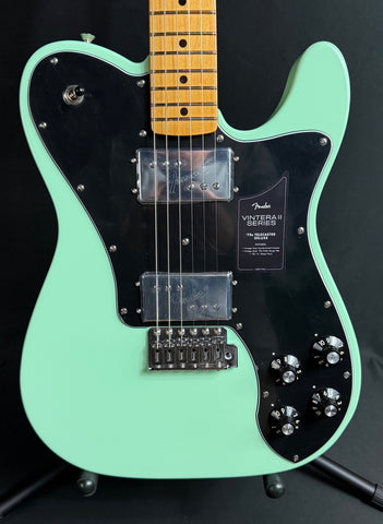 Fender Vintera II '70s Telecaster Deluxe Trem Electric Guitar Surf Green w/ Gig Bag