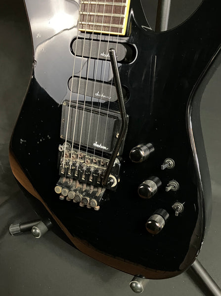 1987 Charvel Model 6 MIJ Electric Guitar Gloss Black Finish w/ OHSC