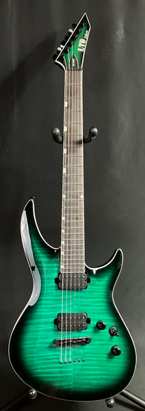 ESP LTD H3-1000 FM Electric Guitar Black Turquoise Burst Finish