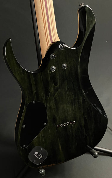 Ibanez RG1121PB Premium Electric Guitar Charcoal Burst Burl Finish