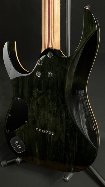 Ibanez RG1121PB Premium Electric Guitar Charcoal Burst Burl Finish