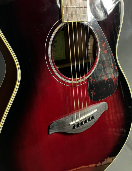 Yamaha FS830DSR Spruce Top Folk Acoustic Guitar Dusk Sun Red