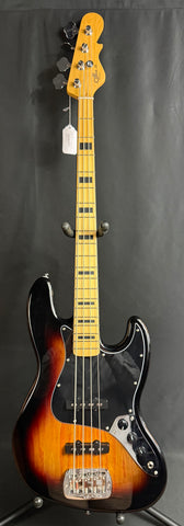 G&L Tribute JB 4-String Bass Guitar 3-Tone Sunburst Finish