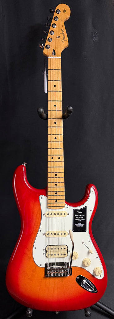 Fender Player II Stratocaster HSS Electric Guitar Aged Cherry Burst Finish