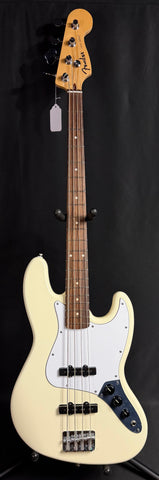 Fender Standard Jazz Bass (2025) 4-String Bass Guitar Olympic White Finish