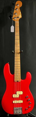 Charvel Pro-Mod San Dimas Bass PJ IV 4-String Bass Guitar Satin Ferrari Red Finish (712)