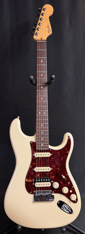 Fender American Deluxe Stratocaster HSS Electric Guitar Olympic Pearl Finish w/ OHSC