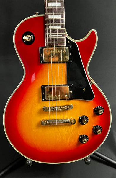 Vintage 1970's Bradley Custom LP-Style MIJ Electric Guitar Cherry Sunburst w/ OHSC