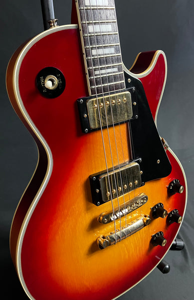 Vintage 1970's Bradley Custom LP-Style MIJ Electric Guitar Cherry Sunburst w/ OHSC
