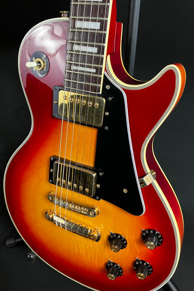 Vintage 1970's Bradley Custom LP-Style MIJ Electric Guitar Cherry Sunburst w/ OHSC