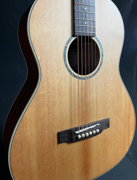 Gold Tone GT-Parlor 12-Fret Slot-Head Parlor Acoustic-Electric Guitar Natural w/ Gig Bag