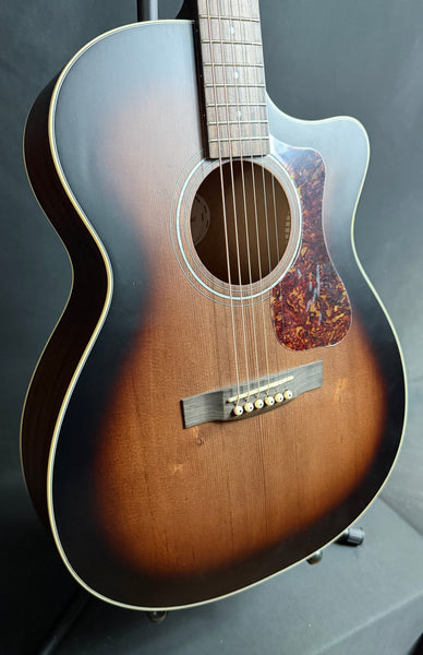 Guild OM-240CE Orchestra Cutaway Acoustic-Electric Guitar Antique Charcoal Burst w/ Case