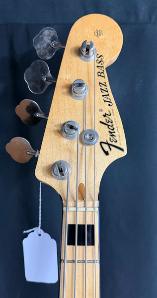 Vintage 1973 Fender Jazz Bass 4-String Bass Guitar 3-Tone Sunburst w/ OHSC