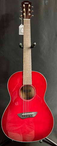 Yamaha CSF1MCRB Parlor Acoustic-Electric Guitar Crimson Red Burst w/ Gig Bag