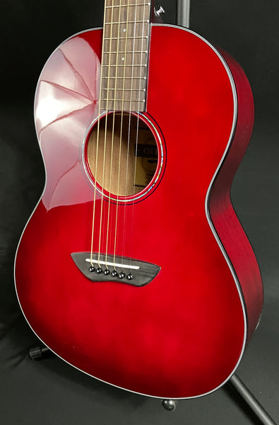Yamaha CSF1MCRB Parlor Acoustic-Electric Guitar Crimson Red Burst w/ Gig Bag