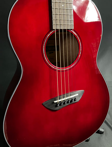 Yamaha CSF1MCRB Parlor Acoustic-Electric Guitar Crimson Red Burst w/ Gig Bag