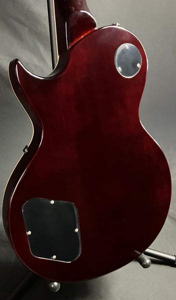 Vintage V100IT Reissued Series Electric Guitar Flamed Iced Tea Burst Finish