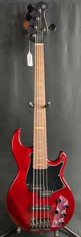 Yamaha BB735A Broad Bass 5-String Bass Guitar Fired Red Finish w/ Gig Bag (248)