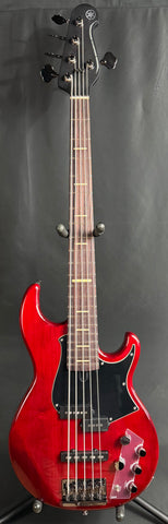 Yamaha BB735A Broad Bass 5-String Bass Guitar Fired Red Finish w/ Gig Bag (231)