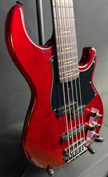Yamaha BB735A Broad Bass 5-String Bass Guitar Fired Red Finish w/ Gig Bag (231)
