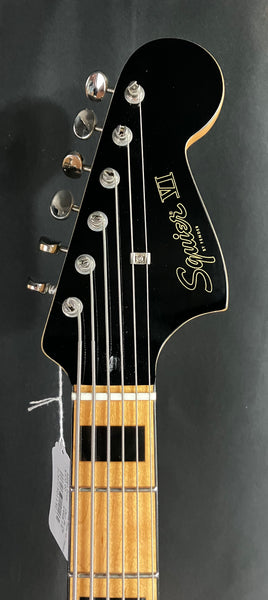 Squier FSR Classic Vibe Bass VI Electric Guitar Gloss Black w/ Matching Headstock