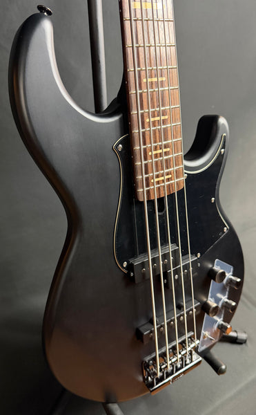 Yamaha BB735A Broad Bass 5-String Bass Guitar Translucent Matte Black w/ Gig Bag (034)