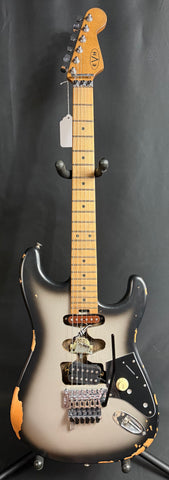 EVH Frankenstein Relic Series Frankie Electric Guitar Relic Silverburst w/ Gig Bag
