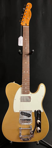 Squier Classic Vibe Custom Telecaster SH Electric Guitar Aztec Gold w/ Bigsby