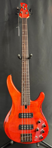 Yamaha TRBX604FM 4-String Bass Guitar Flamed Caramel Brown Finish